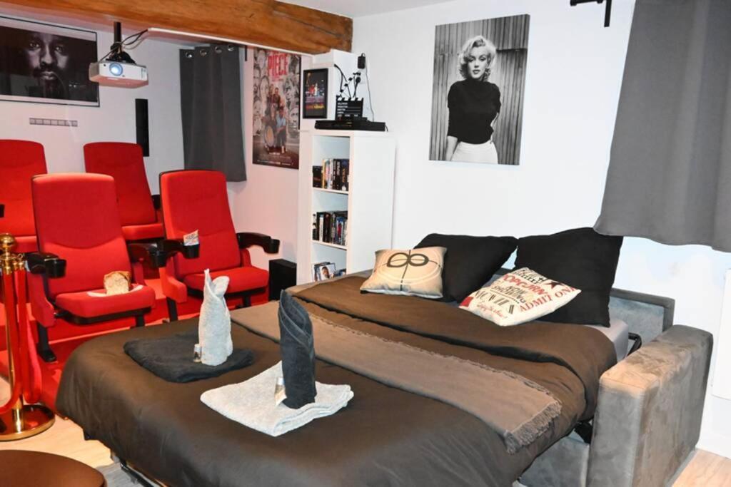 Cinema Appartement 10Mn Aeroport Roissy Cdg Villeneuve-sous-Dammartin Экстерьер фото